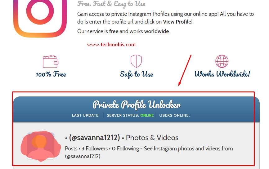 instagram private viewer no survey